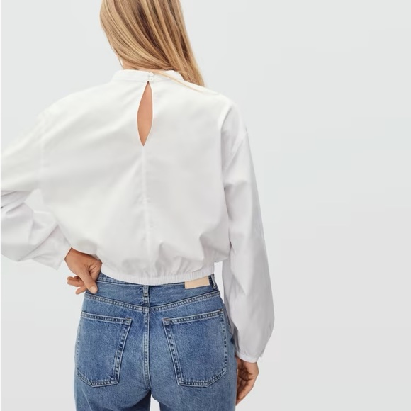 Everlane The Mockneck Bubble Top - Picture 5 of 7